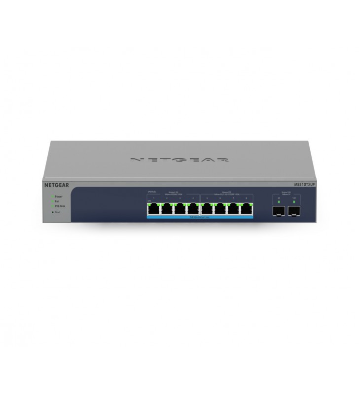 Netgear MS510TXUP switch-uri Gestionate L2/L3/L4 10G Ethernet (100/1000/10000) Power over Ethernet (PoE) Suport Gri, Albastru