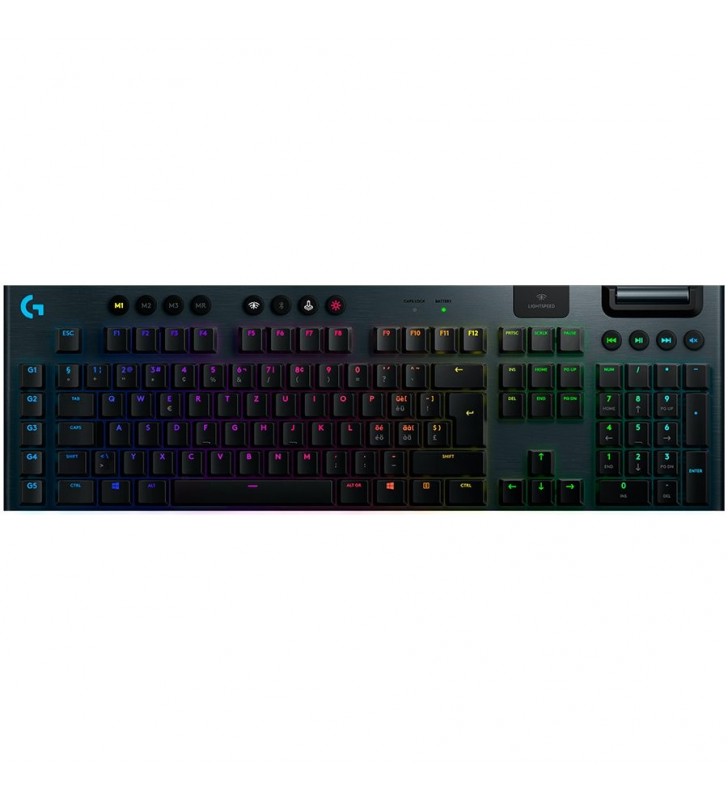 LOGITECH G915 TKL Tenkeyless LIGHTSPEED Wireless RGB Mechanical Gaming Keyboard - WHITE - US INT'L - 2.4GHZ/BT - INTNL - TACTILE SWITCH