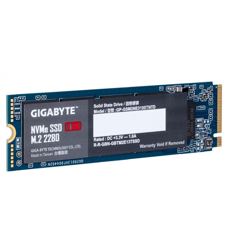 Gigabyte GP-GSM2NE3100TNTD unități SSD M.2 1000 Giga Bites PCI Express 3.0 NVMe