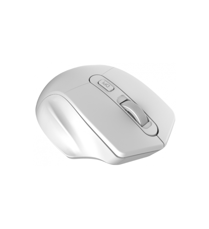 CANYON 2.4GHz Wireless Optical Mouse with 4 buttons, DPI 800/1200/1600, Pearl white, 115*77*38mm, 0.064kg