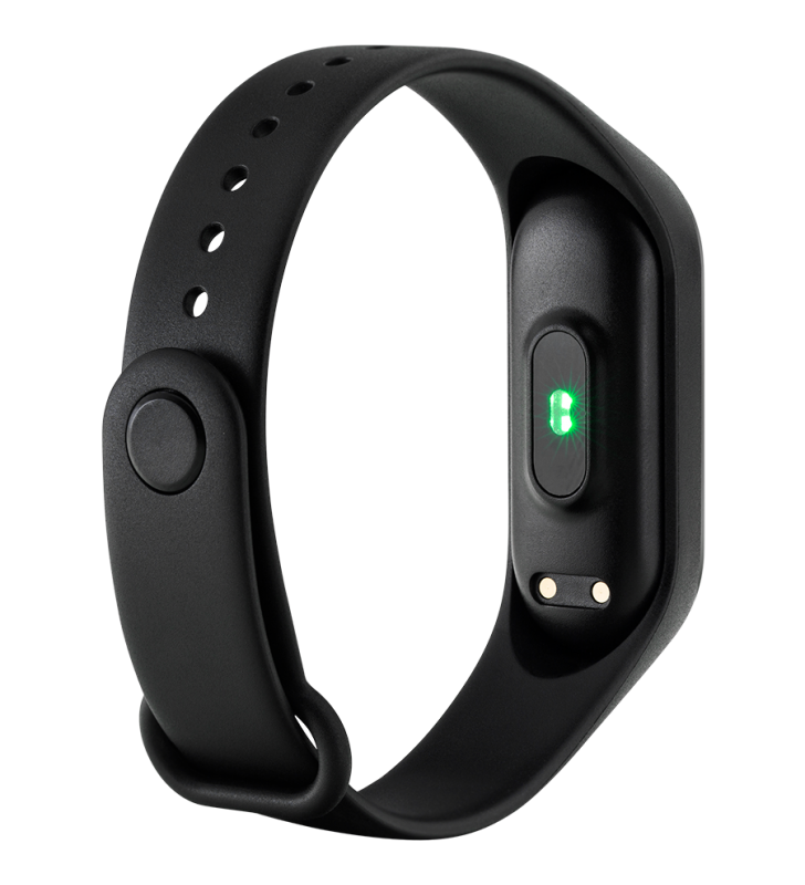 CANYON SB-01 Smart band, colorful 0.96inch LCD, IP67, heart rate monitor, 90mAh, multisport mode, compatibility with iOS and android, Black, host: 47*18*11mm, strap: 245*16mm, 19.8g