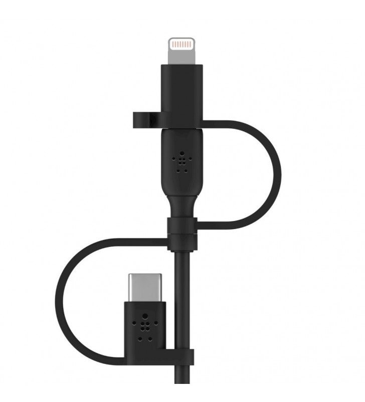 Belkin BOOST CHARGE cabluri USB 1 m USB A USB C/Micro-USB B/Lightning Negru