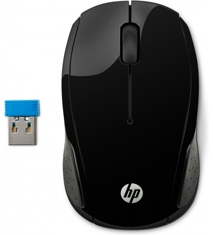 HP 200 mouse-uri Ambidextru RF fără fir Optice 1000 DPI