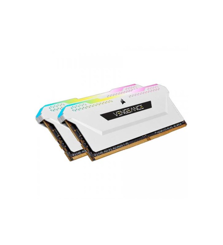 CORSAIR DDR4 16GB 2x8GB 3200MHz DIMM CL16 VENGEANCE RGB Pro SL White 1.35V XMP 2.0