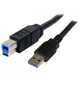 StarTech.com 3m, USB 3.0-A - USB 3.0-B cabluri USB USB 3.2 Gen 1 (3.1 Gen 1) USB A USB B Negru