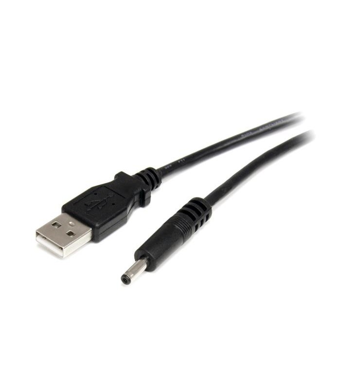 StarTech.com USB2TYPEH2M cabluri de alimentare Negru 2 m USB A Barrel type H