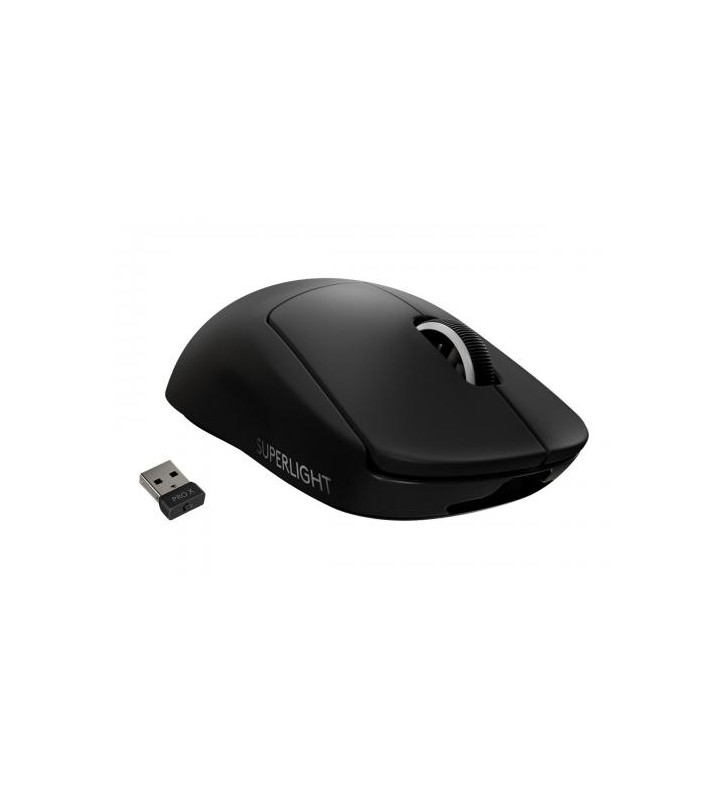 Mouse Optic Logitech Pro X Superlight, USB Wireless, Black