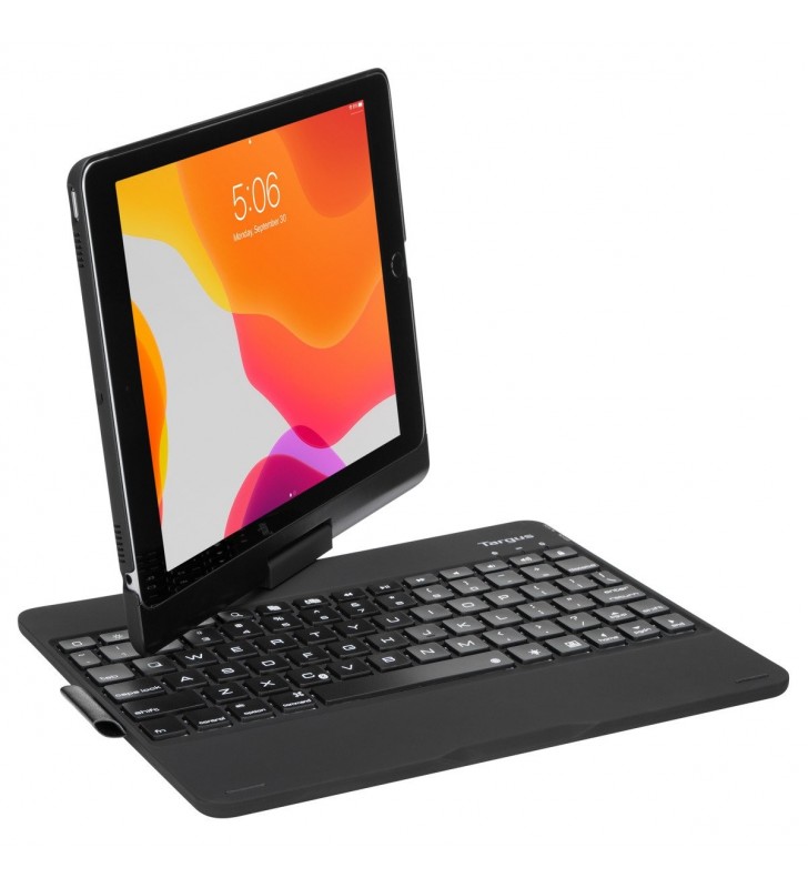 Targus THZ857DE tastatură pentru terminale mobile Negru Bluetooth QWERTY Germană