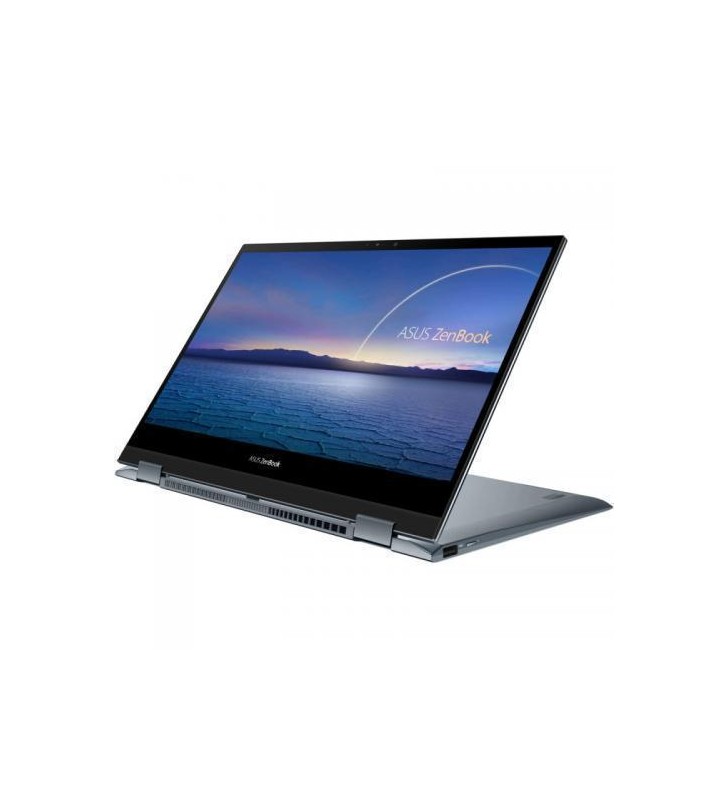 Laptop 2-in-1 ASUS ZenBook Flip 13 UX363EA-HP322R, Intel Core i7-1165G7, 13.3inch Touch, RAM 8GB, SSD 512GB, Intel Iris Xe Graphics, Windows 10 Pro, Pine Grey