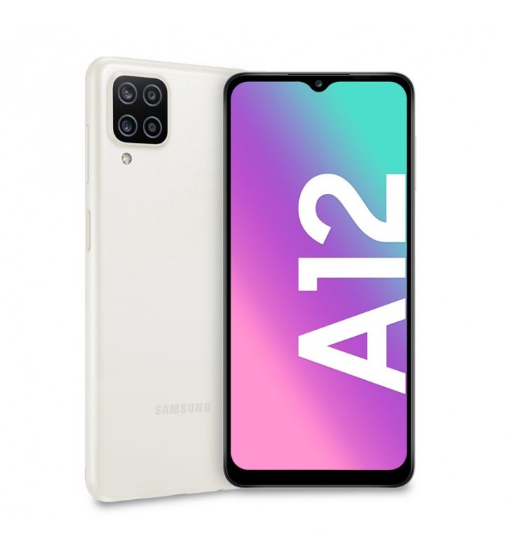 Samsung Galaxy A12 SM-A125FZWVEUE smartphone 16,5 cm (6.5") Dual SIM 4G USB tip-C 4 Giga Bites 64 Giga Bites 5000 mAh Alb