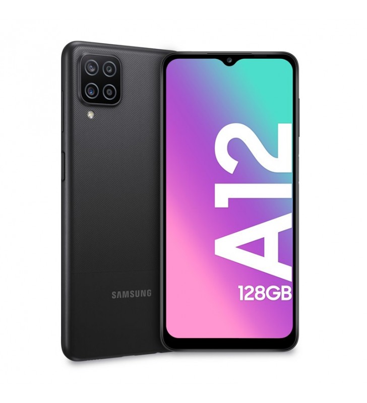 Samsung Galaxy A12 SM-A125FZKKEUE smartphone 16,5 cm (6.5") Dual SIM 4G USB tip-C 4 Giga Bites 128 Giga Bites 5000 mAh Negru