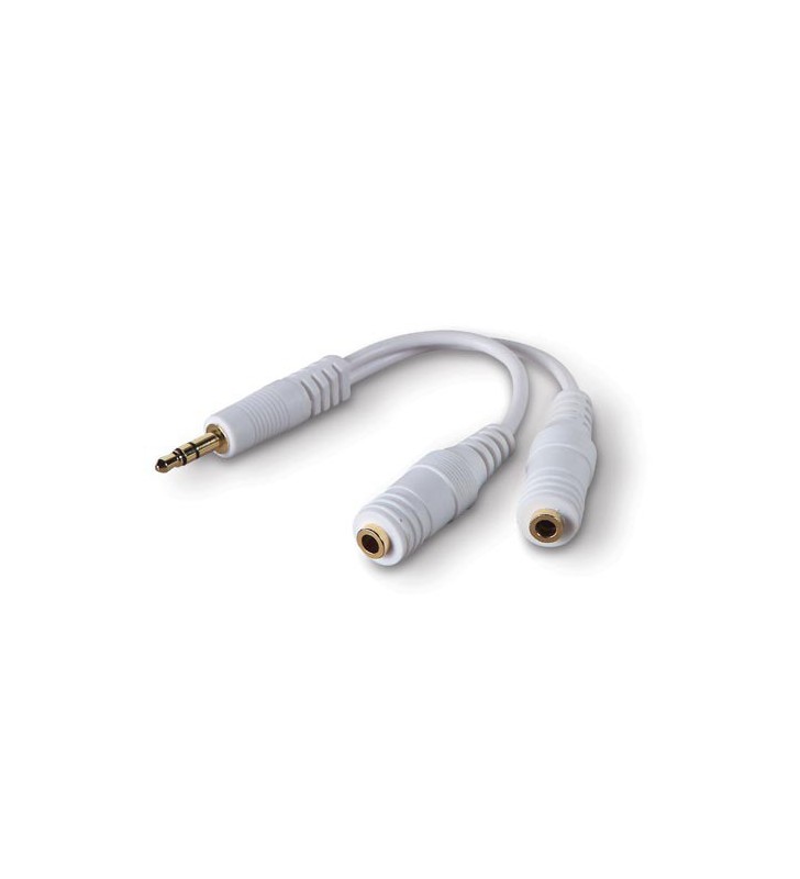 Belkin Headphone Splitter cablu audio 3.5mm 2 x 3.5mm Alb
