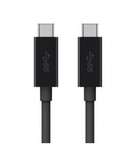 Belkin F2CU049bt2M-BLK cabluri USB 2 m USB 3.2 Gen 1 (3.1 Gen 1) USB C Negru