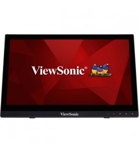 Viewsonic TD1630-3 monitoare cu ecran tactil 40,6 cm (16") 1366 x 768 Pixel Platou de masă Negru