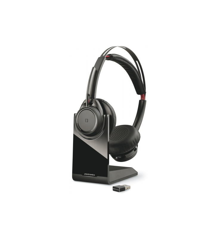 Casti cu microfon Poly Plantronics Voyager Focus B825, Black