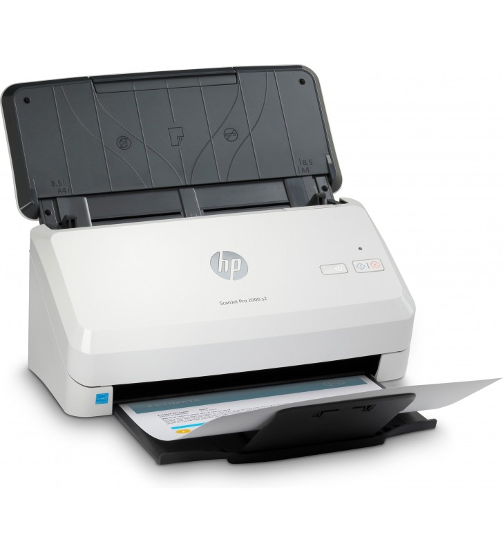 HP Scanjet Pro 2000 s2 Sheet-fed scaner 600 x 600 DPI A4 Negru, Alb
