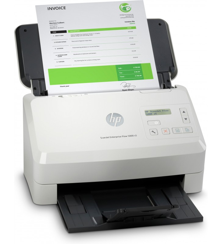 HP Scanjet Enterprise Flow 5000 s5 Sheet-fed scaner 600 x 600 DPI A4 Alb