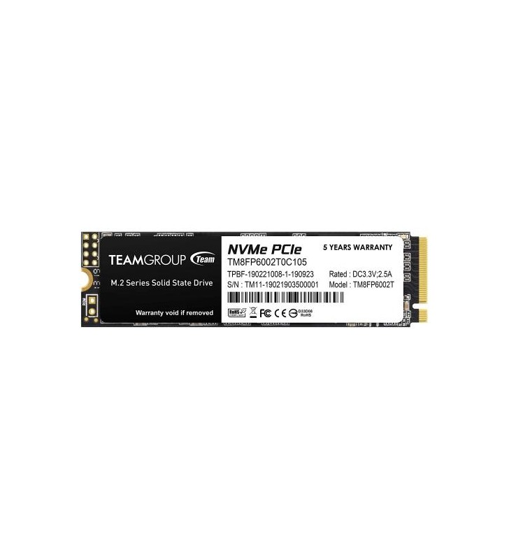SSD TeamGoup 2TB, PCI Express 3.0 x4, M.2