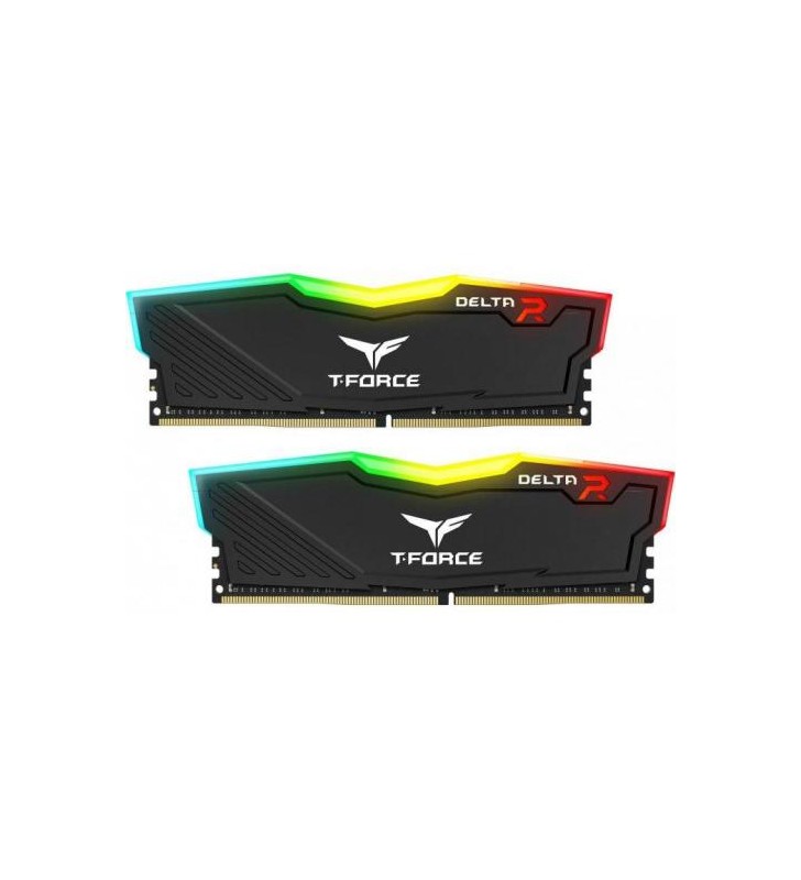 Kit Memorie TeamGroup T-FORCE DELTA RGB 32GB, DDR4-3600MHz, Dual Channel