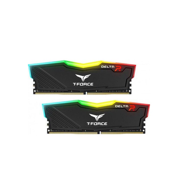Kit Memorie TeamGroup T-Force Delta RGB 16GB, DDR4-3600MHz, CL18