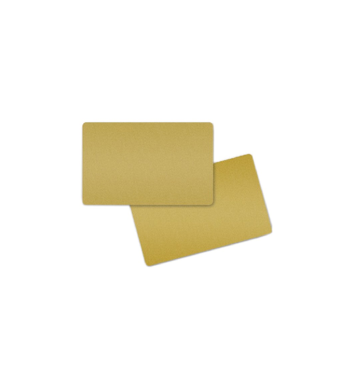 PVC CARDS GOLD/BOX 5X100 SIZE 86X54X0.76MM