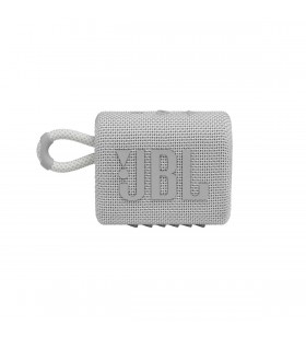 Boxa portabila JBL GO3, IPX67, Bluetooth, Alb
