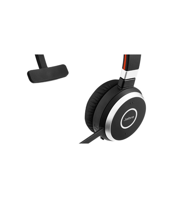 Jabra Evolve 65 UC Mono Căști Bandă de fixare pe cap Bluetooth Negru