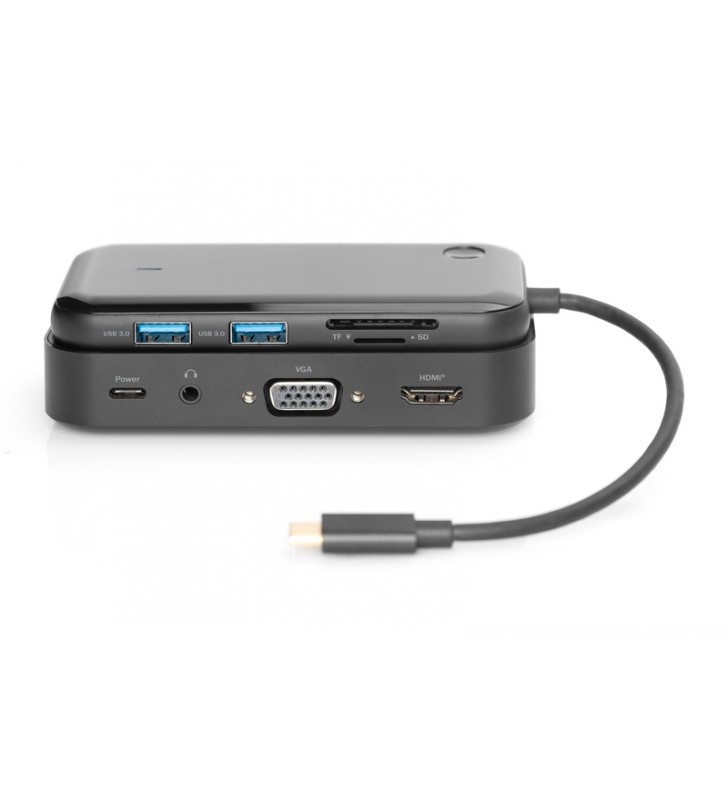 8 PORT USB-C DOCK W/WIFI VIDEO/EXT 2XUSB-A HDMI VGA USB-C 3.5MM