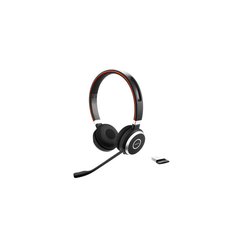 Jabra Evolve 65 MS Stereo Căști Bandă de fixare pe cap Bluetooth Negru