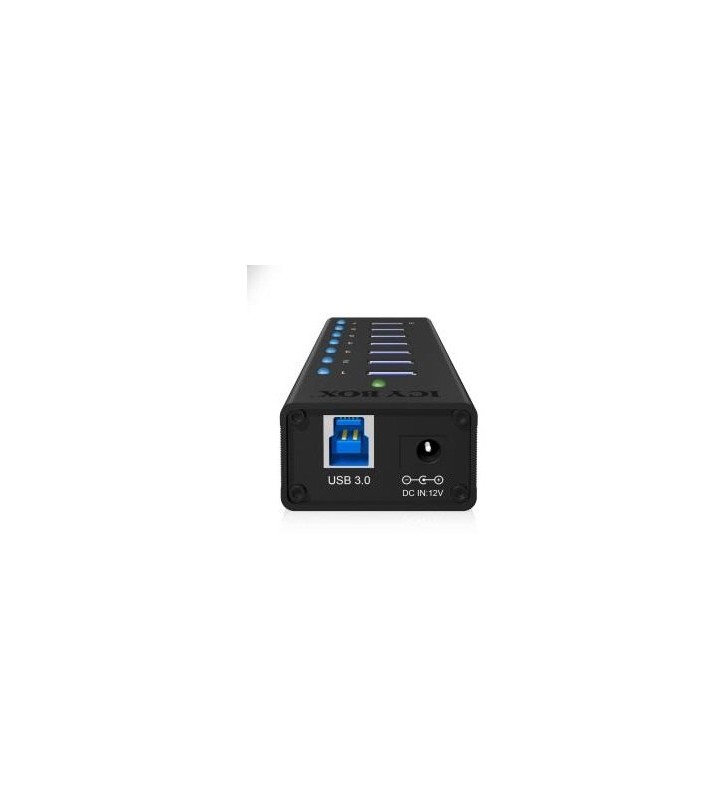 ICYBOX IB-AC618 IcyBox 7 x Port USB 3.0 Hub with USB charge port, Black