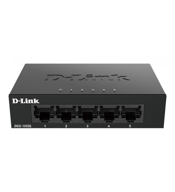 D-Link DGS-105GL/E switch-uri Fara management Gigabit Ethernet (10/100/1000) Negru