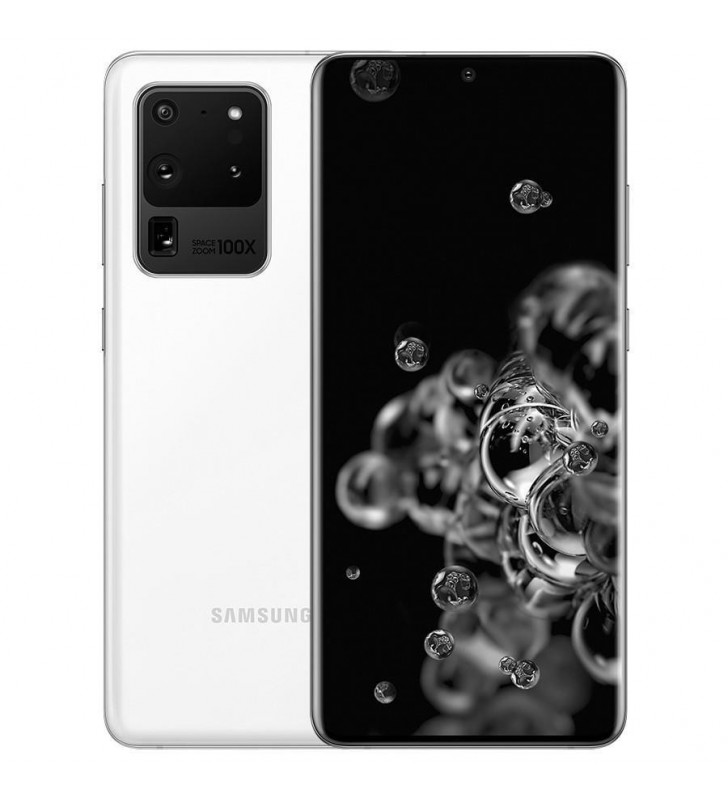 Samsung Galaxy S20 Ultra 5G SM-G988B 17,5 cm (6.9") Android 10.0 USB tip-C 12 Giga Bites 128 Giga Bites 5000 mAh Alb