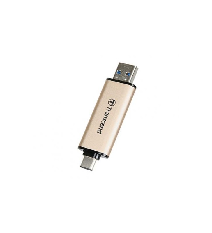 Stick memorie Transcend JetFlash 930C, 128GB, USB-C, Gold-Black