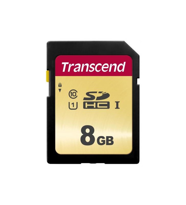 Memory card Transcend SDC500S SDHC, 8GB, Clasa 10