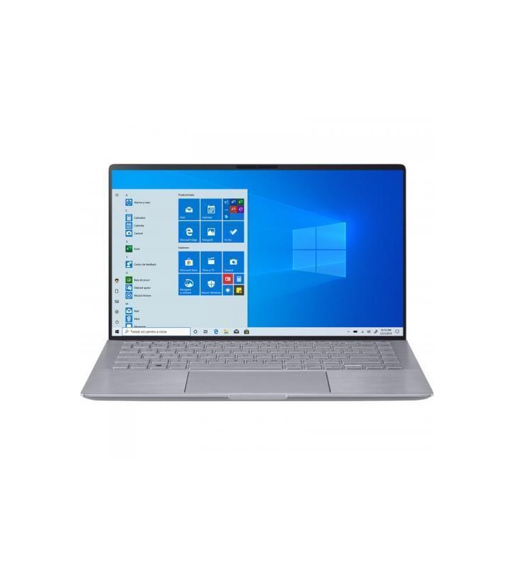 Laptop ASUS ZenBook 14 UM433IQ-A5024R, AMD Ryzen 5 4500U, 14inch, RAM 8GB, SSD 512GB, nVidia GeForce MX350 2GB, Windows 10 Pro, Light Grey