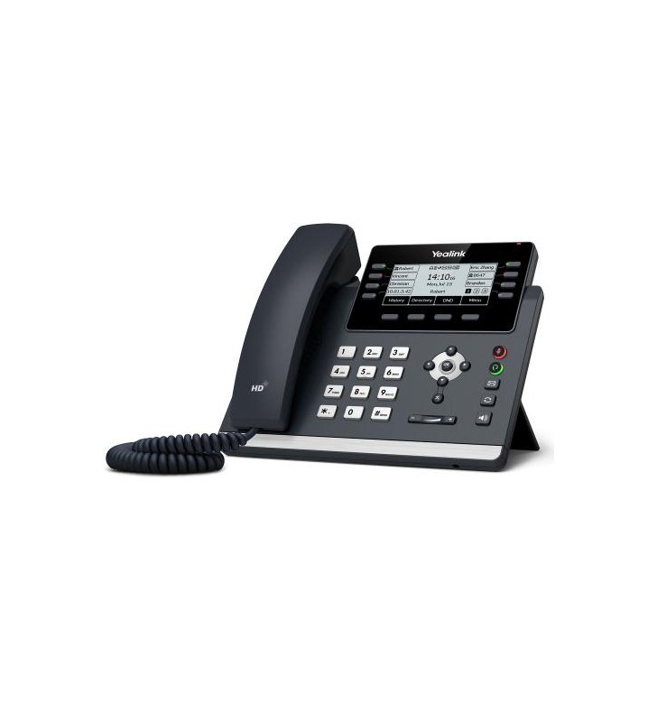 Telefon IP Yealink SIP-T43U, 16 Conturi SIP, PoE, Classic Grey