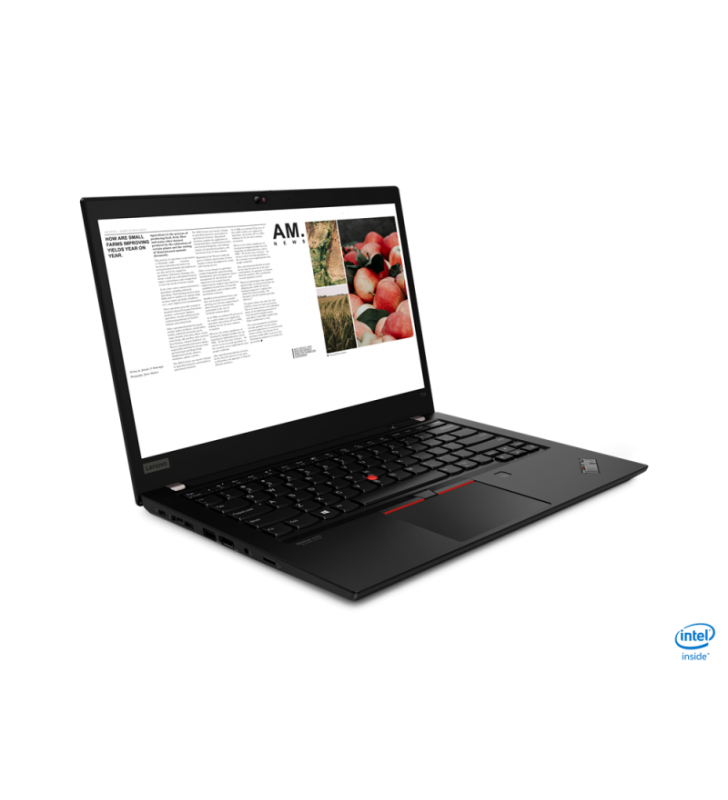 Laptop Lenovo ThinkPad T14 Gen1, Intel Core i5-10210U, 14inch, RAM 16GB, SSD 512GB, Intel UHD Graphics, Windows 10 PRO, Black