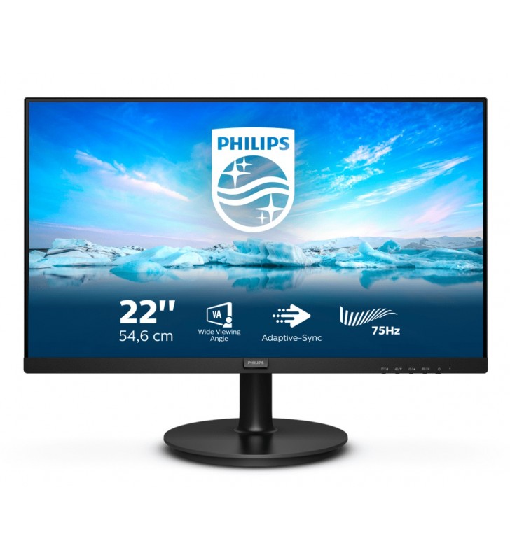 Philips V Line 221V8LD/00 monitoare LCD 54,6 cm (21.5") 1920 x 1080 Pixel Full HD Negru