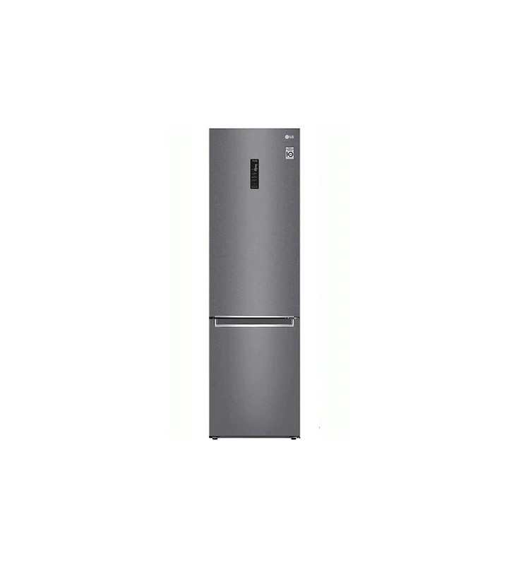 Combina frigorifica LG, 384L, Clasa energetica F, Total No Frost, Compresor Linear Inverter, Door Cooling, Inox