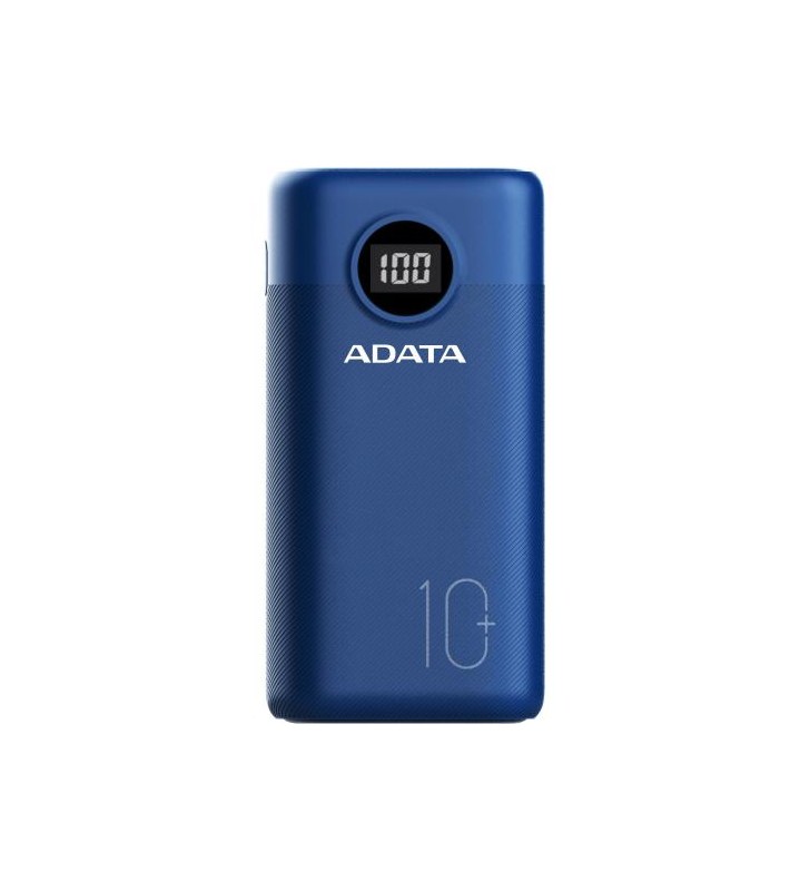 Baterie portabila A-Data P10000QCD, 10000mAh, 2 x USB, 1 x USB-C, Blue