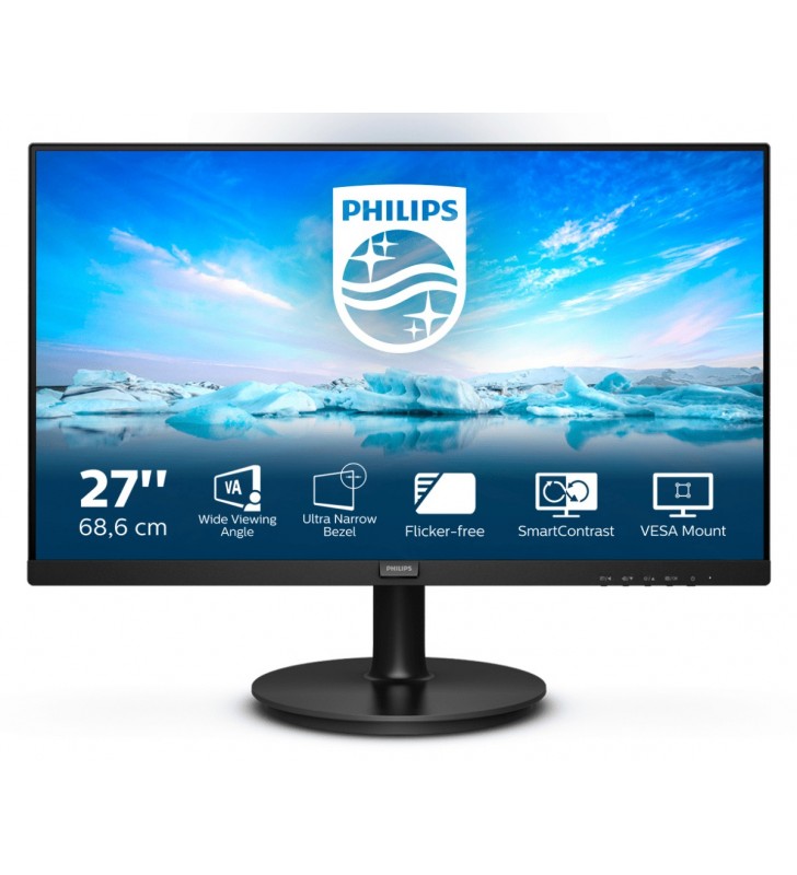 Philips V Line 271V8LA/00 LED display 68,6 cm (27") 1920 x 1080 Pixel Full HD Negru