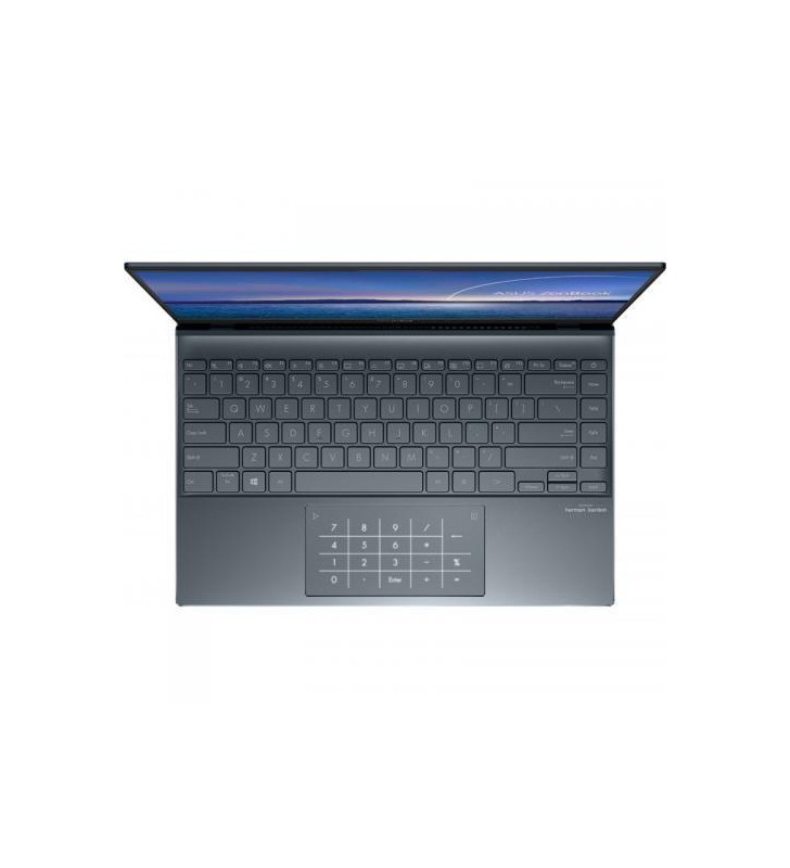 Laptop ASUS ZenBook 14 UM425UA-HM011T, AMD Ryzen 5 5500U, 14inch, RAM 8GB, SSD 512GB, AMD Radeon R5 Graphics, Windows 10, Pine Grey