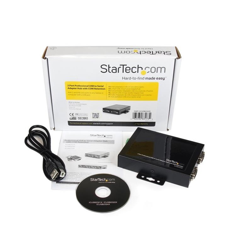 StarTech.com ICUSB2322X hub-uri de interfață USB 2.0 Type-B Negru