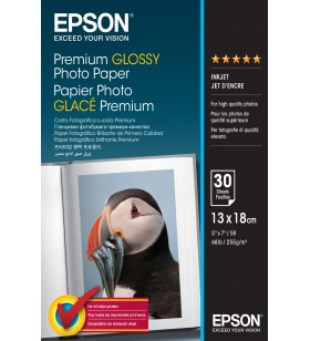 Epson Premium Glossy Photo Paper - 13x18cm - 30 de coli