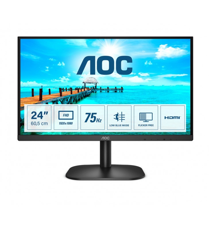 AOC B2 24B2XDM monitoare LCD 60,5 cm (23.8") 1920 x 1080 Pixel Full HD Negru