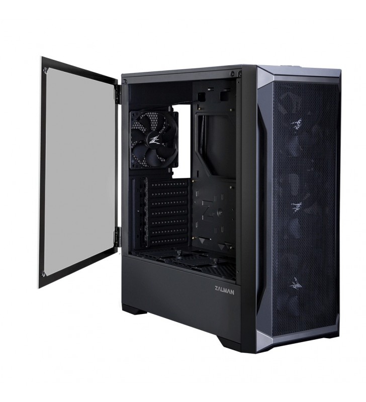 Zalman Z8 ATX Mid Tower PC Case, 120mm fan x4 Midi Tower Negru