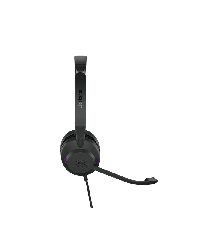 Jabra Evolve2 30, MS Stereo Căști Bandă de fixare pe cap USB Tip-A Negru