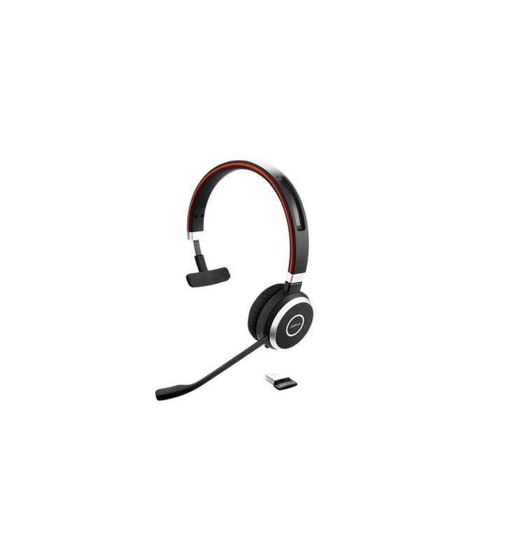 Jabra Evolve 65 MS mono Căști Bandă de fixare pe cap Bluetooth Negru
