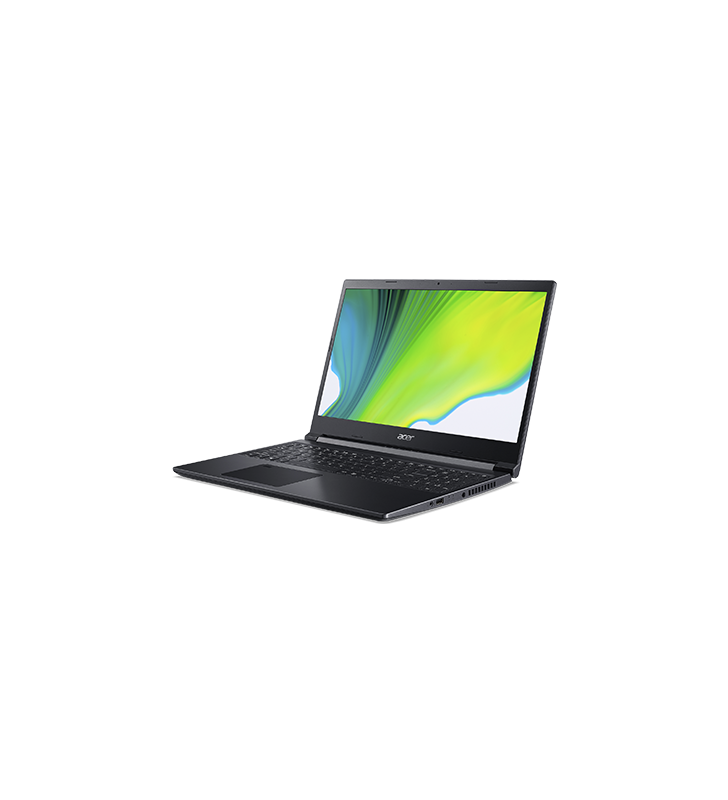 Laptop Acer Aspire 7 A715-41G AMD Ryzen 5 3550H 256GB SSD 8GB GTX 1650 4GB FullHD FPR Tast. ilum. Negru carbune nh.q8lex.00a