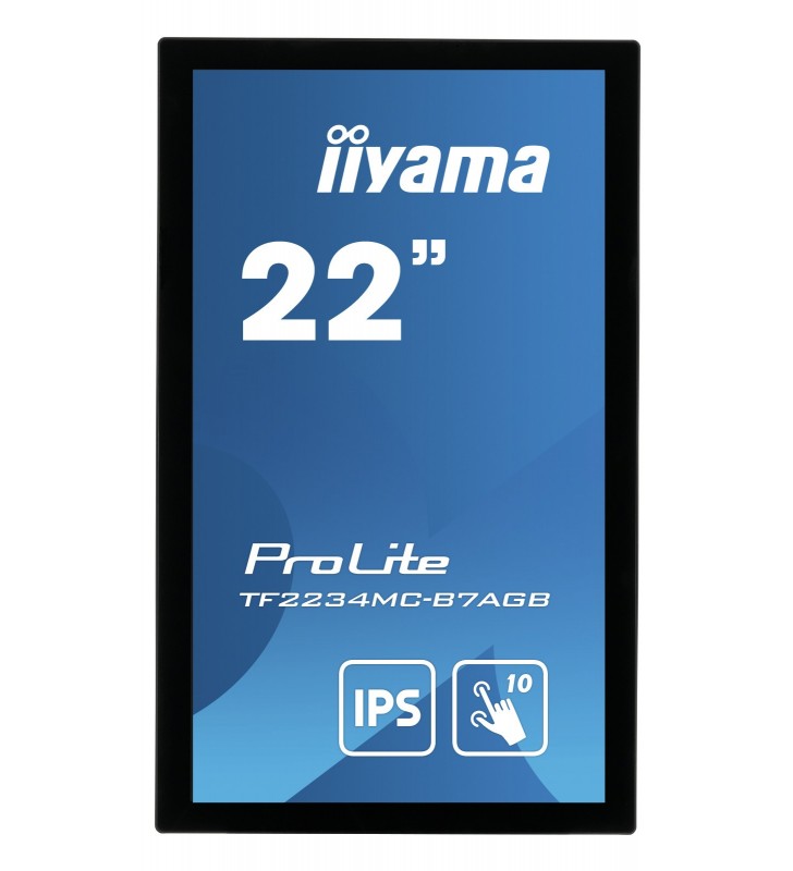 iiyama ProLite TF2234MC-B7AGB monitoare cu ecran tactil 54,6 cm (21.5") 1920 x 1080 Pixel Multi-touch Multi-gestual Negru